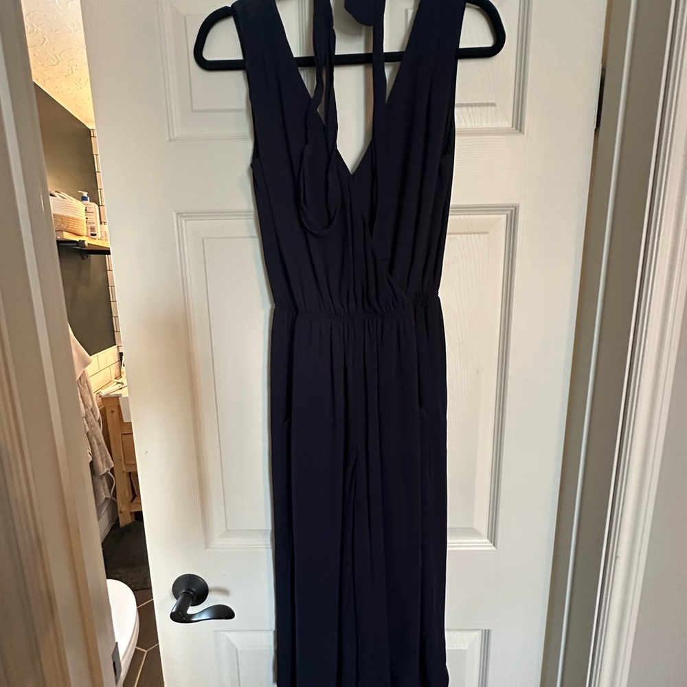 Elegant Navy Blue Jumpsuit